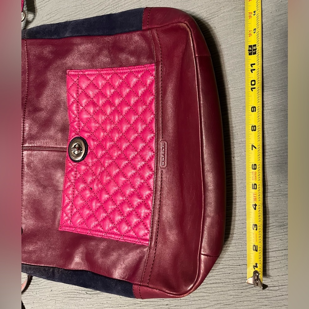 Beautiful Patchwork Coach Shoulder Bag - image 4